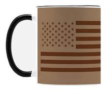 Load image into Gallery viewer, American Flag Mug - 11oz - Desert Tan