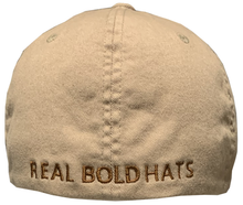 Load image into Gallery viewer, American Flag Stretch Fit Hat - Vintage Desert Tan