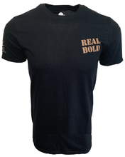 Load image into Gallery viewer, American Flag - Adult Short Sleeve T - Desert Tan on Black