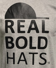 Load image into Gallery viewer, Real Bold Hats Logo Short Sleeve T - Gray - YOUTH & ADULT