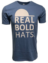 Load image into Gallery viewer, Real Bold Hats Logo Short Sleeve T - Indigo Blue