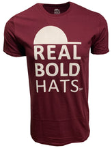 Load image into Gallery viewer, Real Bold Hats Logo Short Sleeve T - Maroon