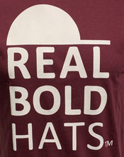 Load image into Gallery viewer, Real Bold Hats Logo Short Sleeve T - Maroon