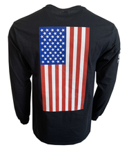 Load image into Gallery viewer, American Flag - Adult Long Sleeve T