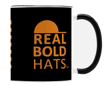 Load image into Gallery viewer, American Flag Mug - 11oz - Safety Orange on Black