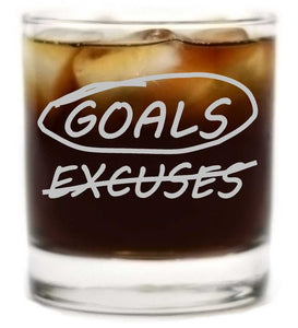 Goals Rocks Glass