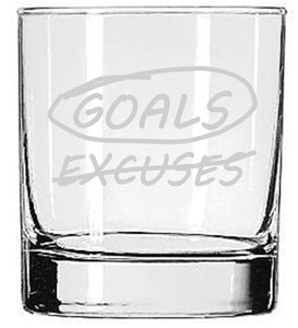 Goals Rocks Glass