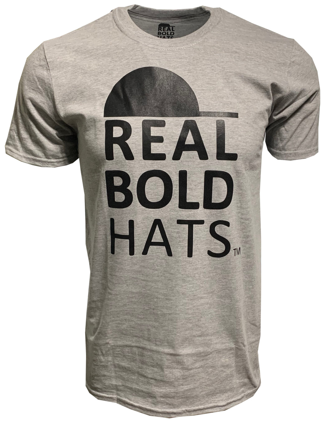 Real Bold Hats Logo Short Sleeve T - Gray - YOUTH & ADULT