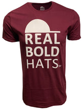 Load image into Gallery viewer, Real Bold Hats Logo Short Sleeve T - Maroon
